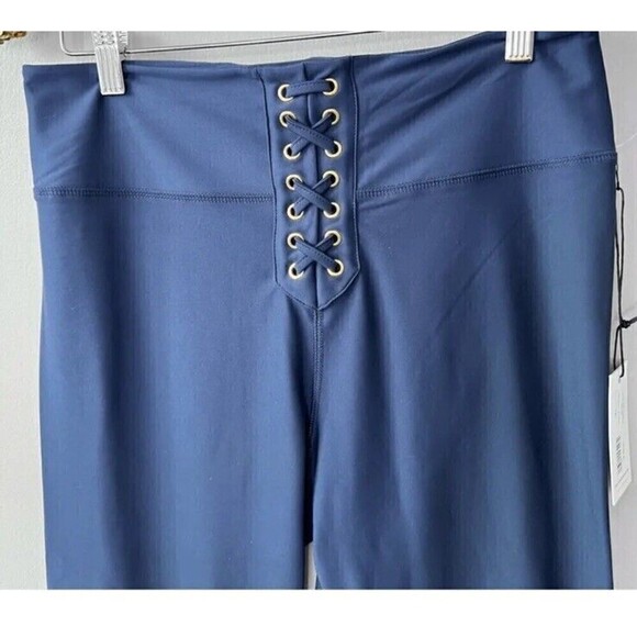 WeWoreWhat Blue Lace up Leggings. NWT - Picture 9 of 9